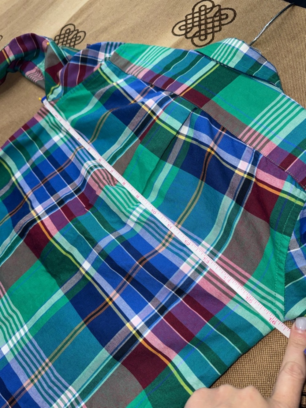 Polo by Ralph Lauren boys Plaid Cotton Oxford Shirt size 7 - Picture 11 of 12